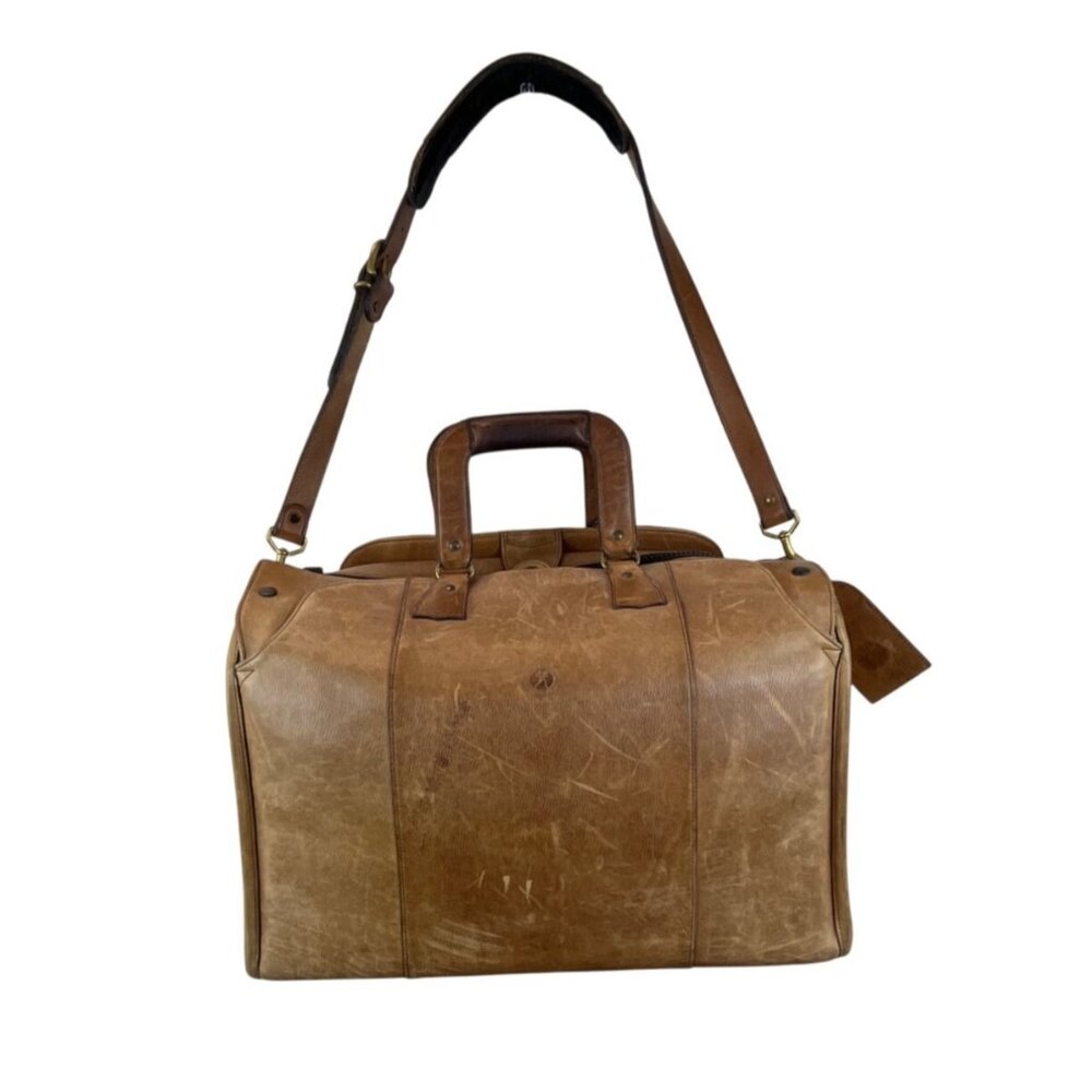 Insiders Duffels Leather & Canvas Travel Bag With Adjustable Strap